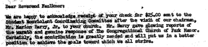 Letter from Jane Stembridge to W.J. Faulkner (08/08/1960)